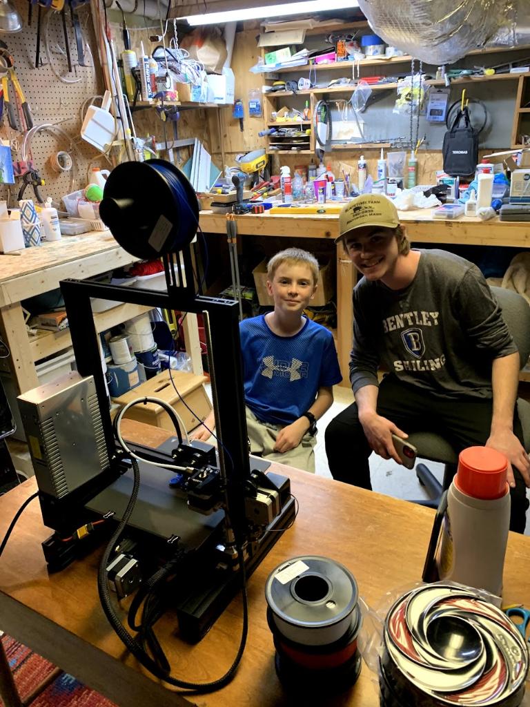 Building the first NJP boat tokens on a 3D printer in the garage