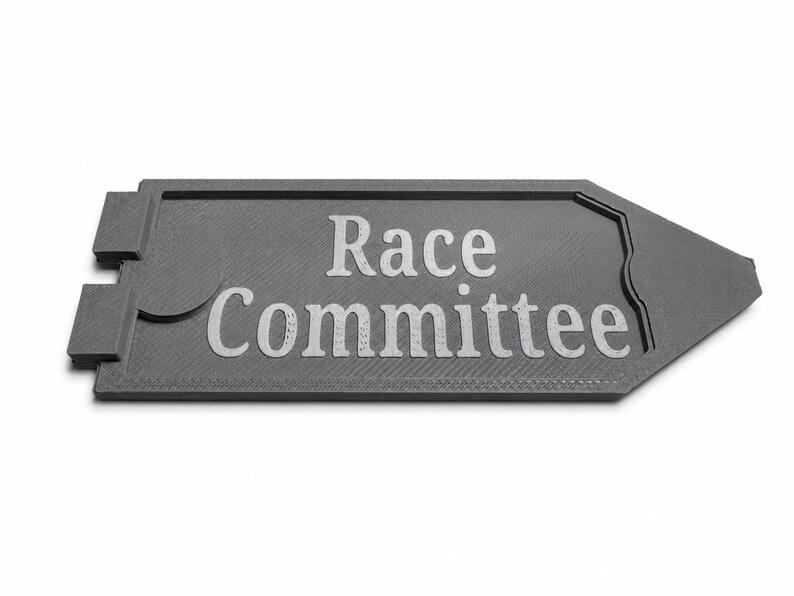 Race Committee boat token close-up